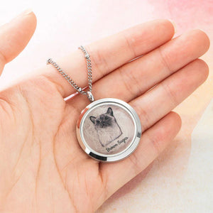 Personalized Pet Fur Keepsake Necklace