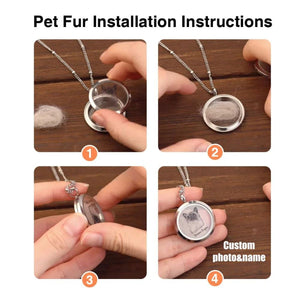 Personalized Pet Fur Keepsake Necklace