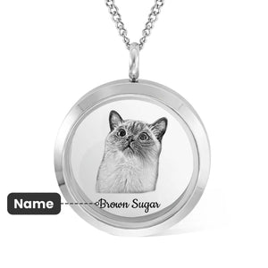 Personalized Pet Fur Keepsake Necklace