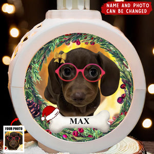 Custom Photo Your Furry Friend Always Lights Up Your Day - Dog & Cat Personalized Candlelight Lantern Ornament