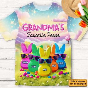 Personalized Gift Grandma's Favorite All-over Print T-Shirt