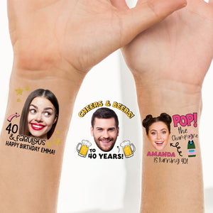 Personalized Temporary Tattoo for All Party with Face