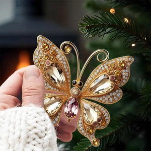 Butterfly Christmas Acrylic Ornaments, Decorations Gifts for Women Girls Mom Sisters