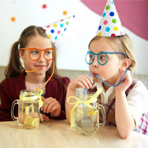 Funny Glasses Straw Party Decoration