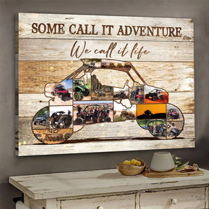 Personalized Utility Task Vehicle Razor Photo Collage Poster