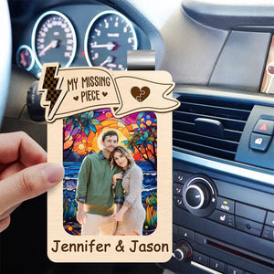 Custom Photo You & Me We Got This - Personalized Custom Shaped Car Visor Clip