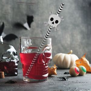 24pcs Halloween Paper Straws Drinking Straws