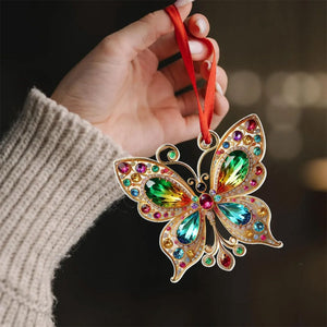 Butterfly Christmas Acrylic Ornaments, Decorations Gifts for Women Girls Mom Sisters