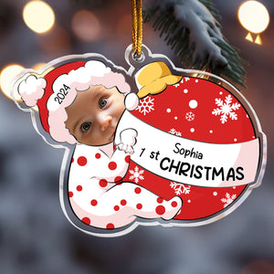 Baby First Christmas - Personalized Acrylic Photo Ornament