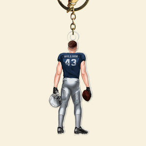 Personalized Keychain Gifts For Football Player