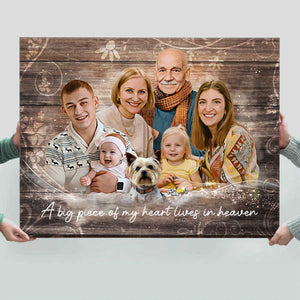 Family Portrait With Deceased Loved One, Add Deceased Love One To Photo,Combine Photos Canvas