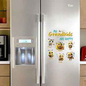 Personalized Fridge Decal/Sticker - My Bees Happy Flying