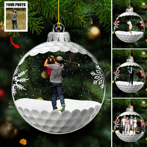 Custom Photo For The Love Of The Game - Personalized Ornament