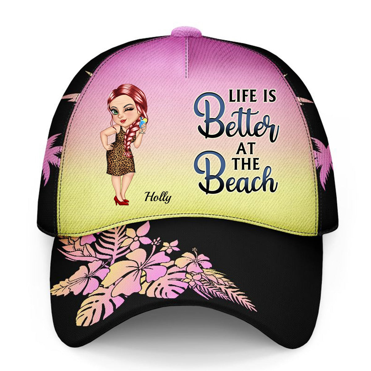 Retired See You At The Beach - Personalized cap