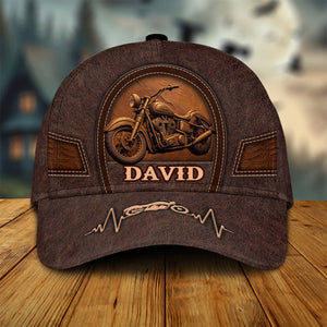 Personalized Old Biker Classic Cap