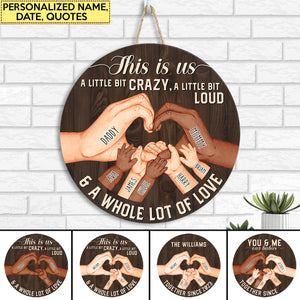 Personalized Round Wood Sign This Is Us