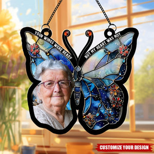 Custom Photo Gifts For Memorial Heaven Personalized SunCatcher Ornament