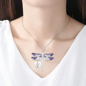 Personalized Dragonfly Memorial Necklace for Loss of Loved One