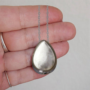 Crystal Urn Necklace For Ashes, Keepsake Pendant