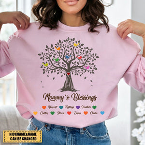 Personalized Grandma Blessing Tree Sweatshirt