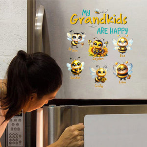 Personalized Fridge Decal/Sticker - My Bees Happy Flying