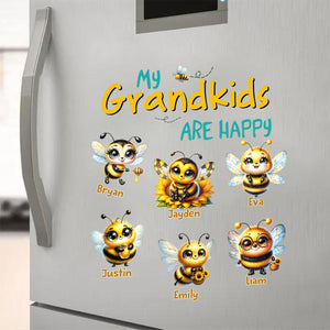 Personalized Fridge Decal/Sticker - My Bees Happy Flying