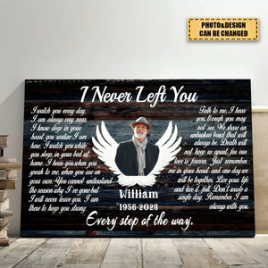 Personalized Angel Wings I Never Left You Love Canvas Prints