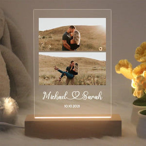 Personalized night light photos, led light photo collage,anniversary gifts, birthday gifts for friends