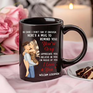 In Case I Don't Say It Enough Couples - Personalized Black Mug