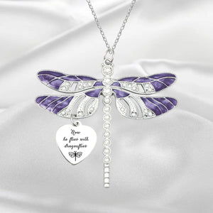 Personalized Dragonfly Memorial Necklace for Loss of Loved One