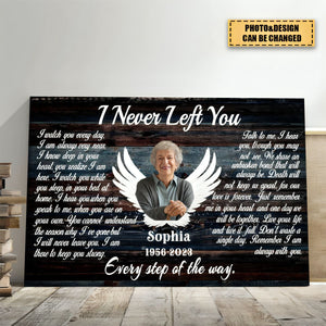 Personalized Angel Wings I Never Left You Love Canvas Prints