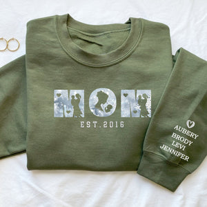 Personalized Mom and Kids New Mom Sweatshirt