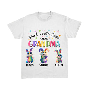 My Favorite Bunny Call Me Grandma - Personalized Grandma's Easter Day T Shirt