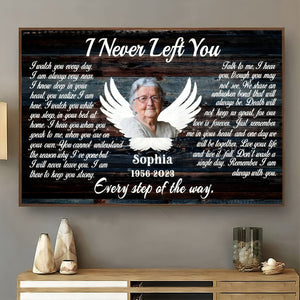 Personalized Angel Wings I Never Left You Love Canvas Prints