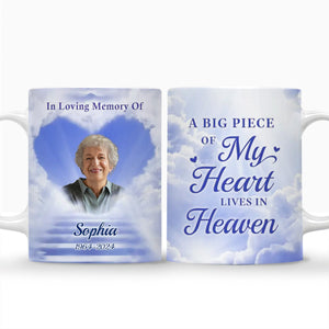 Custom Photo Your Spirit Lives On - Memorial Personalized Custom Mug