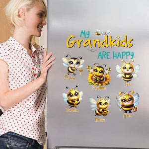 Personalized Fridge Decal/Sticker - My Bees Happy Flying