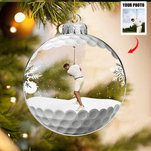 Custom Photo For The Love Of The Game - Personalized Ornament