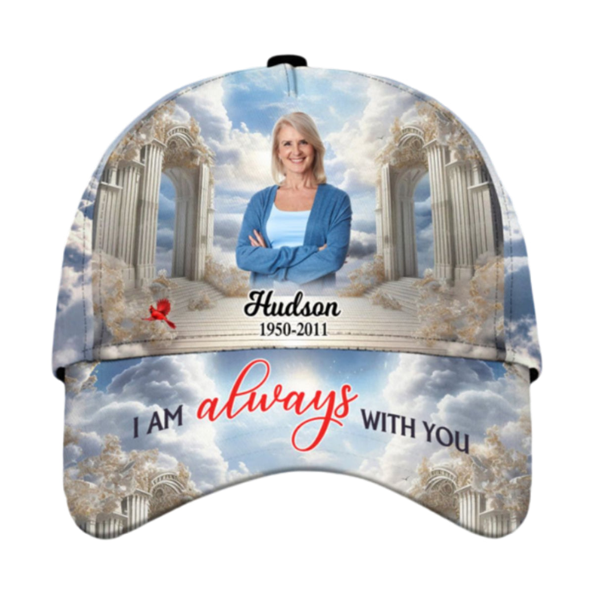 Personalized In Loving Memory Heaven Gate Sky Cap