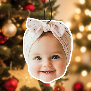 Personalized Cute Baby Face Newborn Scented Christmas Ornament