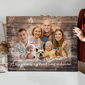 Family Portrait With Deceased Loved One, Add Deceased Love One To Photo,Combine Photos Canvas