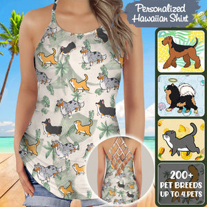 Dog & Cat Hawaii Tank Top-Personalized Hawaii Tank Top