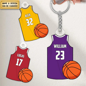 Personalized Basketball , Soccer ,American football Acrylic Keychain