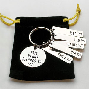 This Mummy Belongs To Personalised Family Keychain