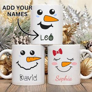 Personalized Snowman Christmas Mug