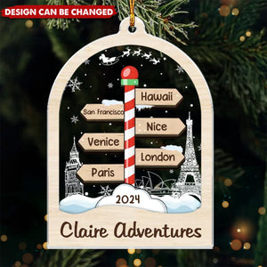 Always Say Yes To New Adventures - Travel Personalized Ornament