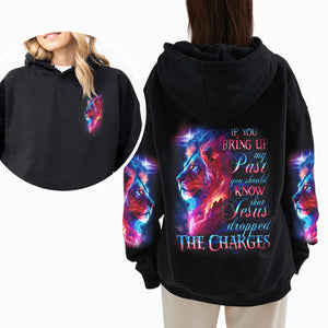 Jesus Dropped The Charges Lion Women's All Over Hoodie