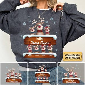 Personalized Grandma's Deer Ones Sweatshirt