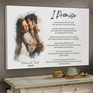 Personalized Couple Photo with Poem Quote Poster,Couple Gift, Anniversary Gift