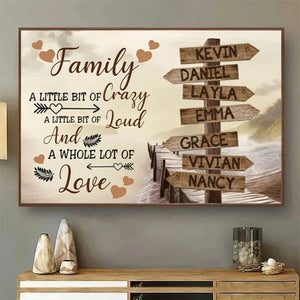 Personalized Poster - Family A Little Bit Of Crazy