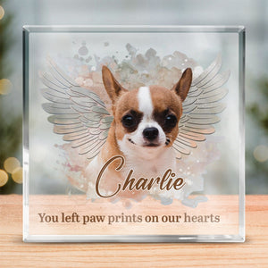 Pets Teach Us The Purest Kind Of Love - Memorial Personalized Acrylic Plaque